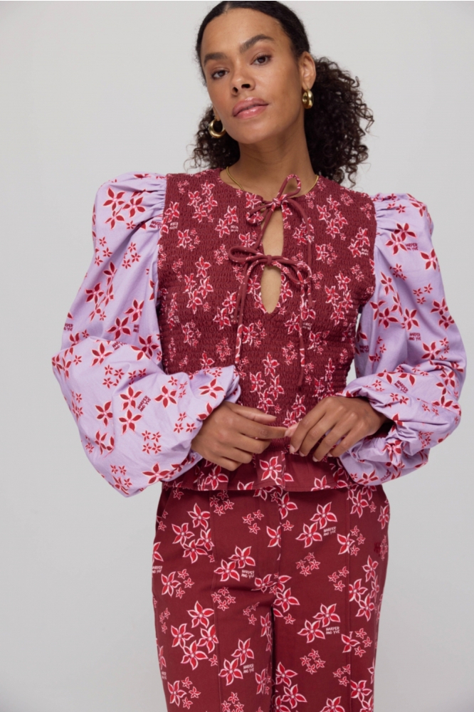 ELIN LS AW25C605 1253 Pink Star - Wine Berry